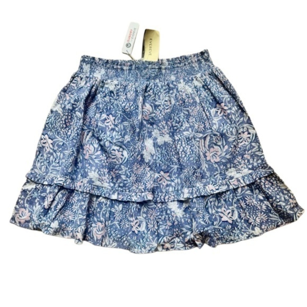 Sundry Blue Floral Skirt